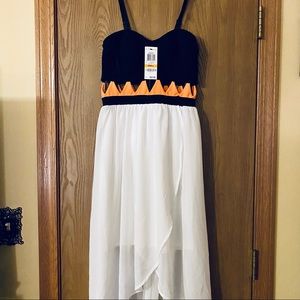 Junior’s High-Low Cut-out Dress, NWT, S